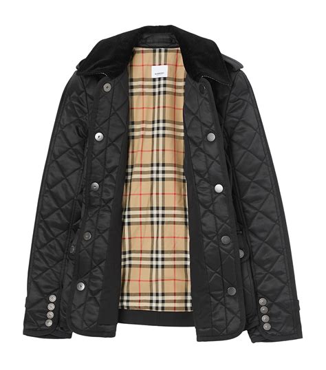 burberry boys khaki quilted jacket|burberry diamond quilted jacket men's.